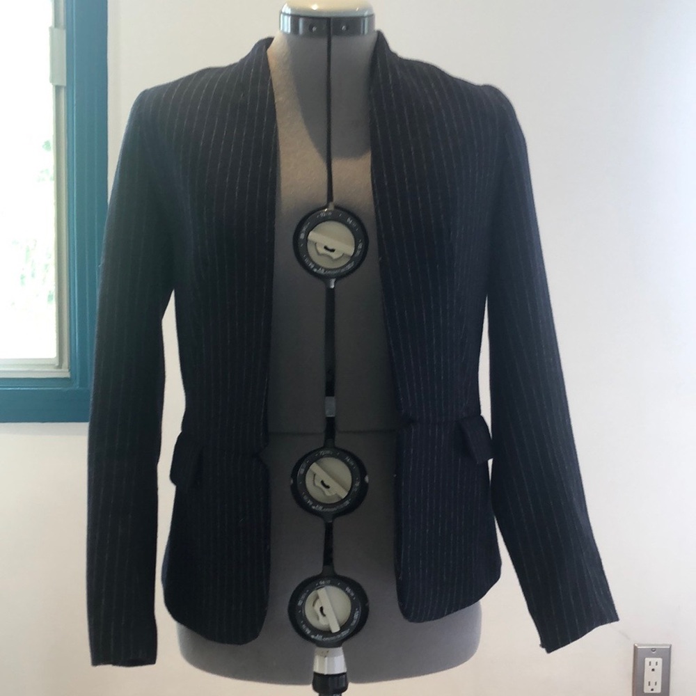 H&M wool blazer Mandarin collar